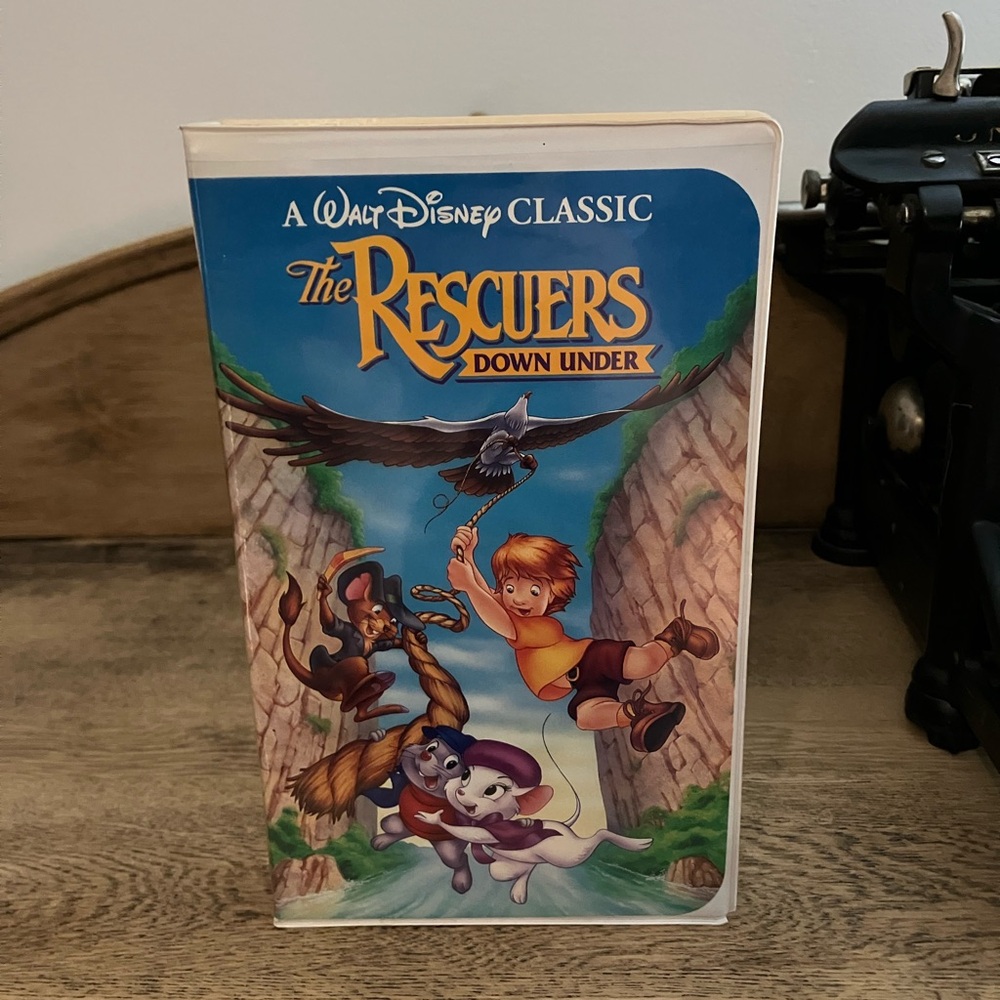 The Rescuers Down Under VHS Tape Disney